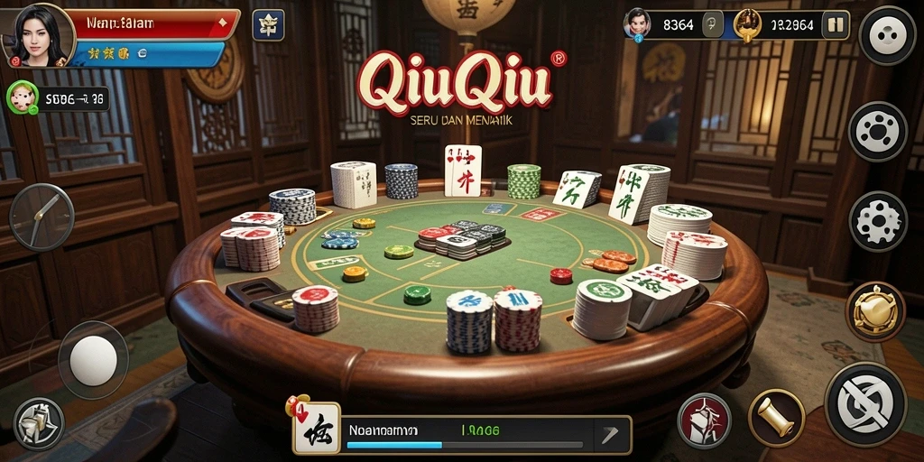 Screenshot menampilkan gameplay seru dalam permainan QiuQiu 8364.