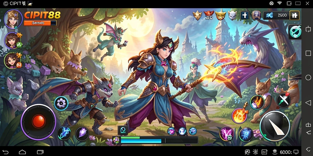 Tampilan gameplay seru dalam CIPIT88 dengan elemen petualangan.
