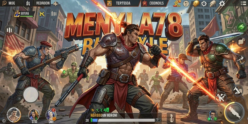 Tangkapan layar gameplay MENYALA78 dengan aksi tembak-menembak yang intens.
