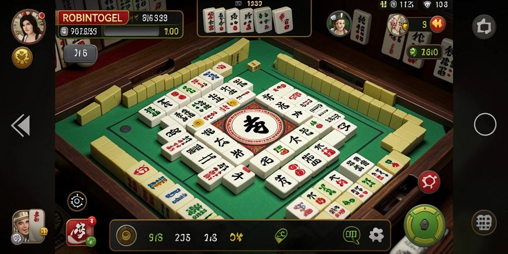 Menampilkan pertandingan Mahjong yang seru dan mendebarkan.