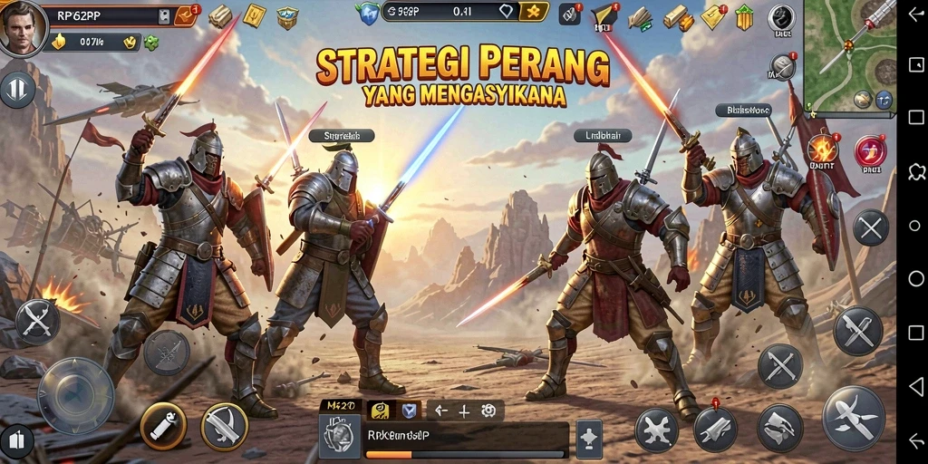 Tampilan gameplay RP62RP yang mendebarkan dan strategis.