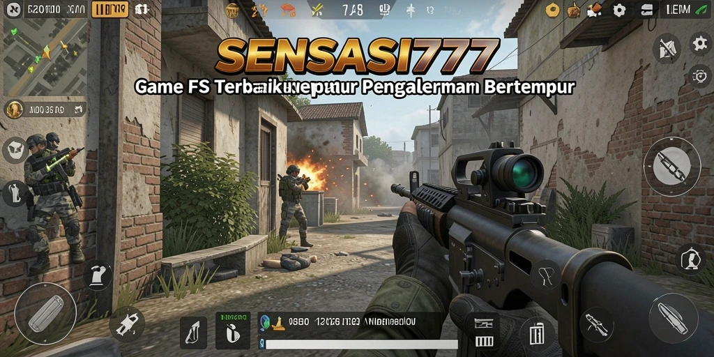 Tampilan gameplay mendebarkan dalam SENSASI777 saat bertempur di arena.